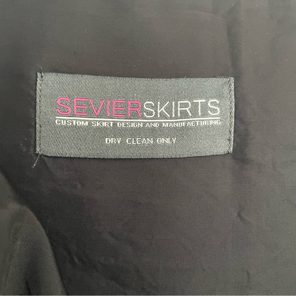 Sevier Skirts Custom Skirt Black Sequins - Picture 2 of 7